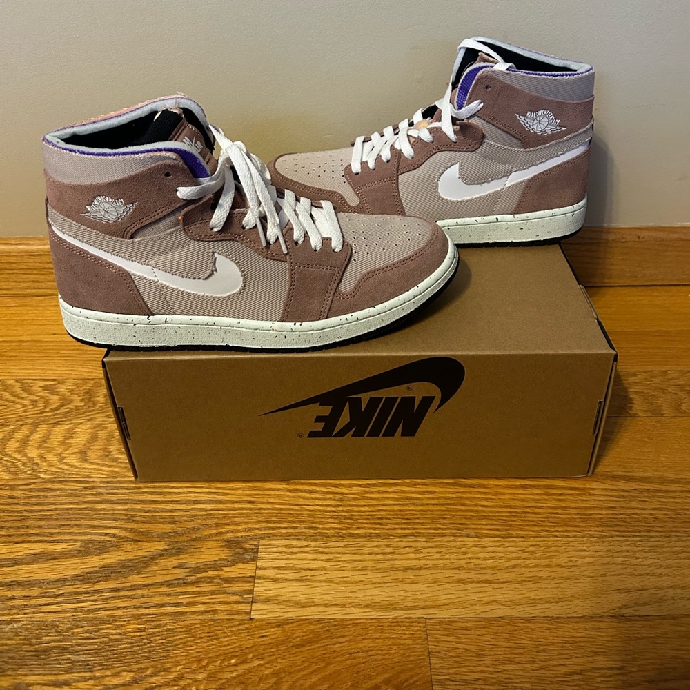 Air Jordan 1 Zoom Air CMFT Size 9.5 Fossil Stone
